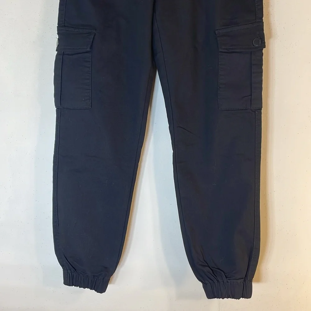 Black Cargo Jogger Jeans - Picture 7 of 10
